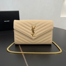 생로랑 모노그램 마틀라세 체인 숄더백 377828 22.5x14x4cm